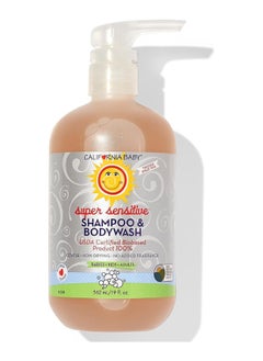 California Baby Super Sensitive Shampoo And Body Wash, Fragrance Free, 19 Ounce  - Image 1