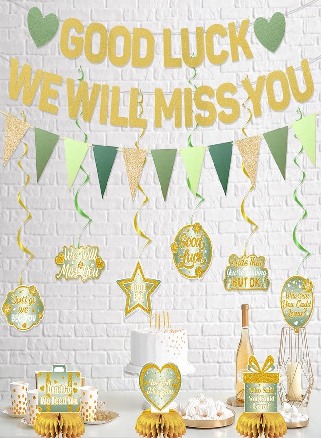 Roetyce Green Gold We Will Miss You Banner - Image 4