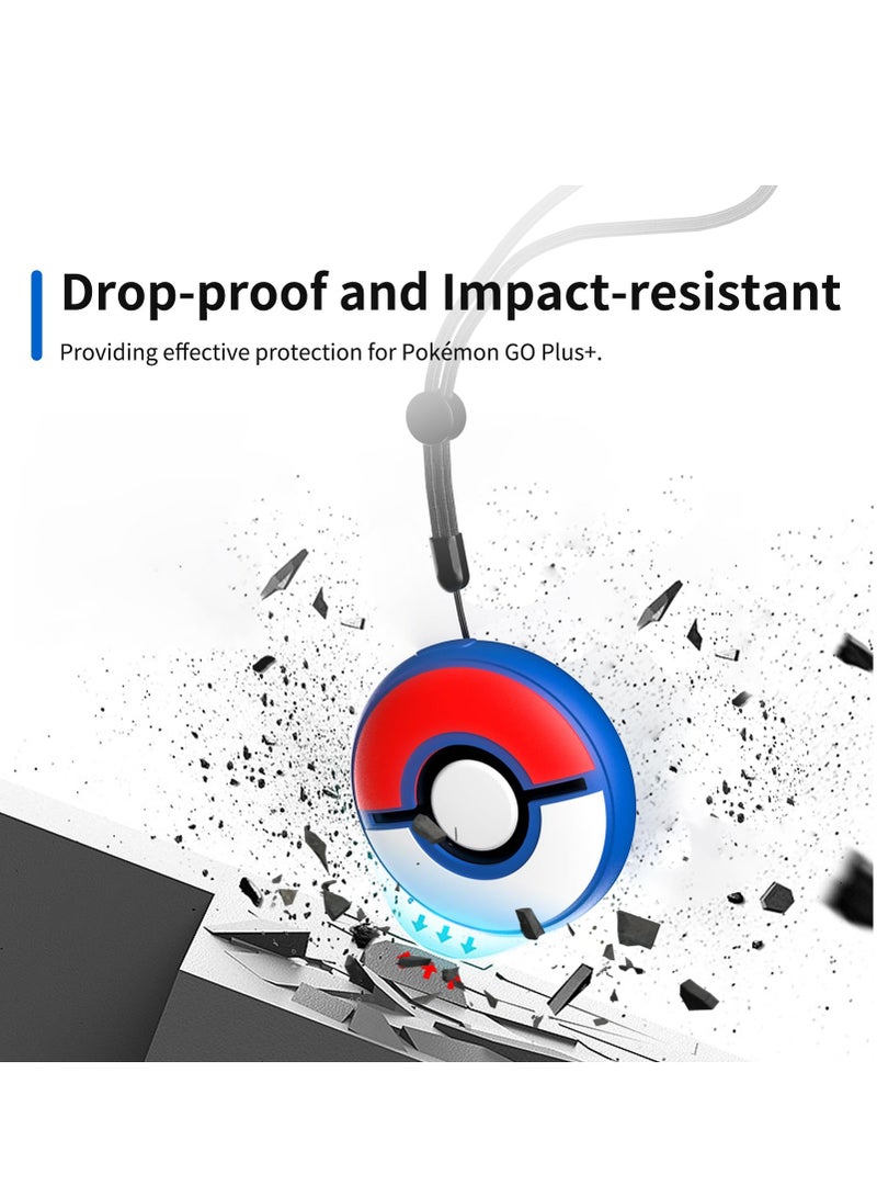 حافظة واقية لجهاز Pokémon GO Plus +، حافظة سيليكون مقاومة للماء مع إحساس لمسة ممتاز، حافظة صلبة واقية مع حزام يد، غطاء واقي مقاوم للصدمات من TPU - Image 2