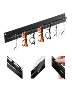 Generic Acrylic 7-position wall-mounted glasses hanging rack hanging sunglasses display rack sunglasses storage rack  - Image 1