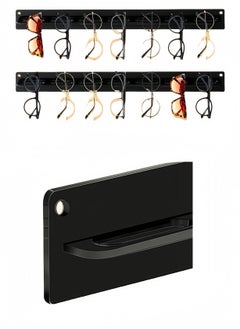 Generic Acrylic 7-position wall-mounted glasses hanging rack hanging sunglasses display rack sunglasses storage rack  - Image 2