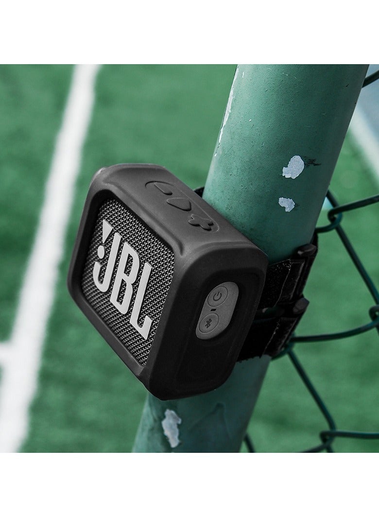 general Suitable for JBL GO3 speaker portable silicone protective case can be tied to secure all-round protection - Image 2