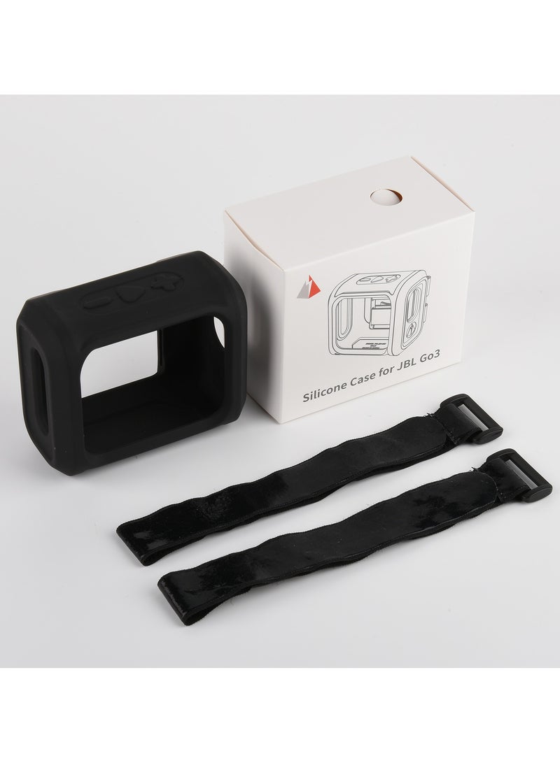general Suitable for JBL GO3 speaker portable silicone protective case can be tied to secure all-round protection - Image 1