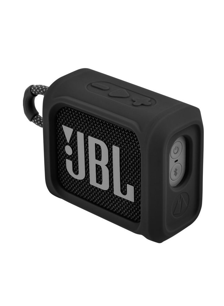 general Suitable for JBL GO3 speaker portable silicone protective case can be tied to secure all-round protection - Image 4