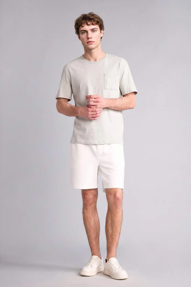 Defacto  Regular Fit Regular Hem Shorts for Men | Best Price UAE