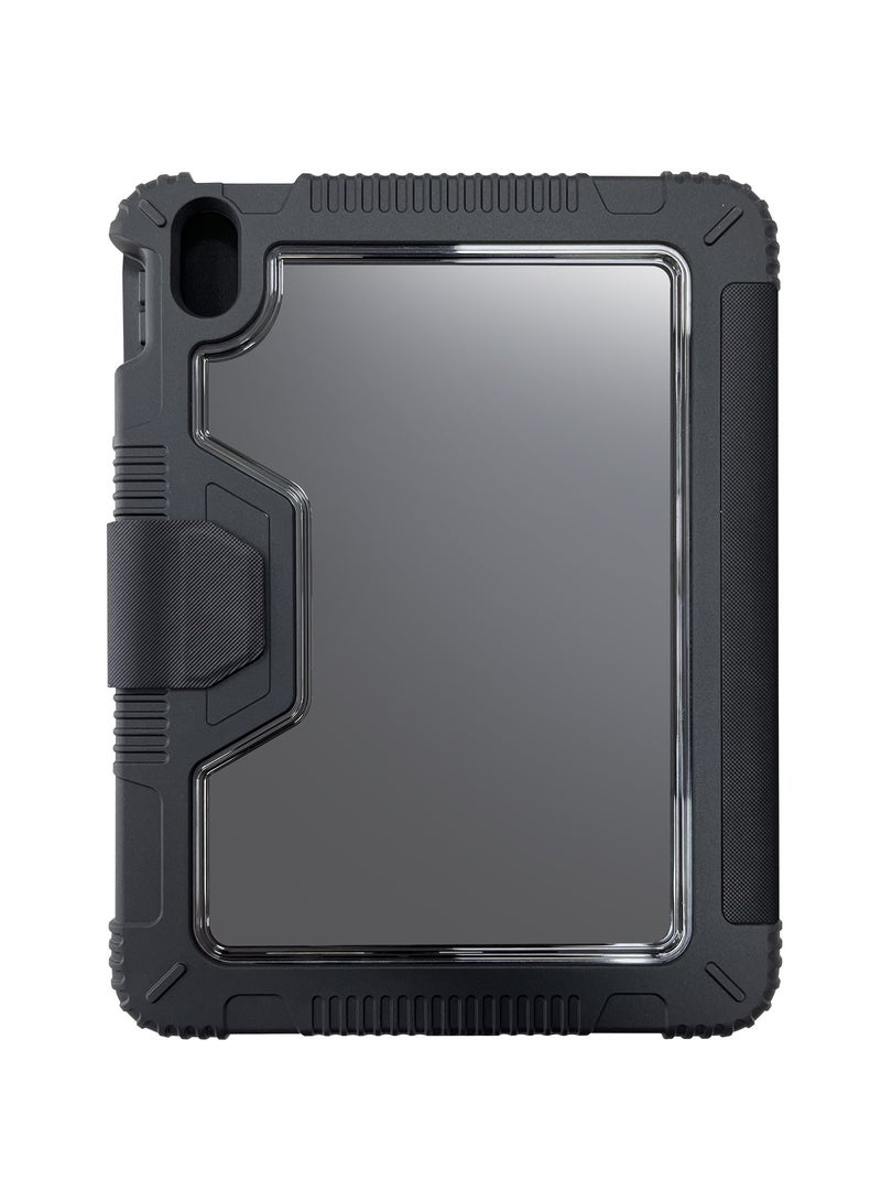 general Suitable for Apple iPad 10.9 (10th) 2022 tablet case, tri-fold TPU with pen slot protector three-proof leather case - Image 2