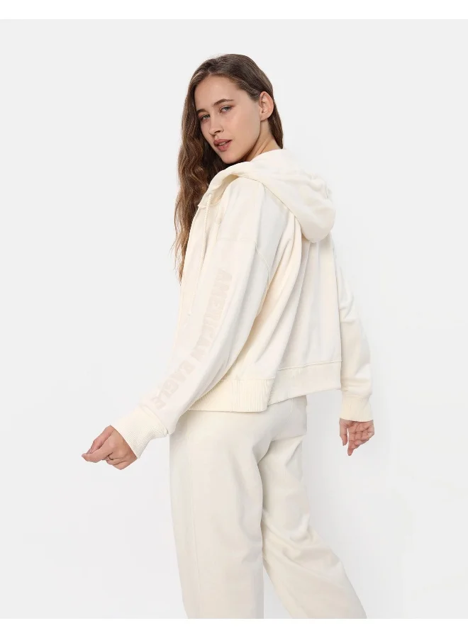 American Eagle AE Puffy Graphic Zip-Up Hoodie
