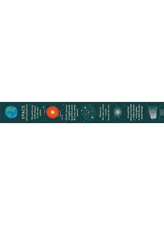 MT mt Washi Masking Tape, 15mm x 7 mtrs Shade - Space Infographic, (Pack of 1)  - Image 3