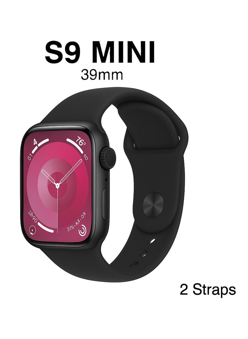 كيكي وير ساعة الذكية الاصدار التاسع  شاشة كاملة بخاصية الشحن اللاسلكي  مقاس 45 مم – اسود - Image 4