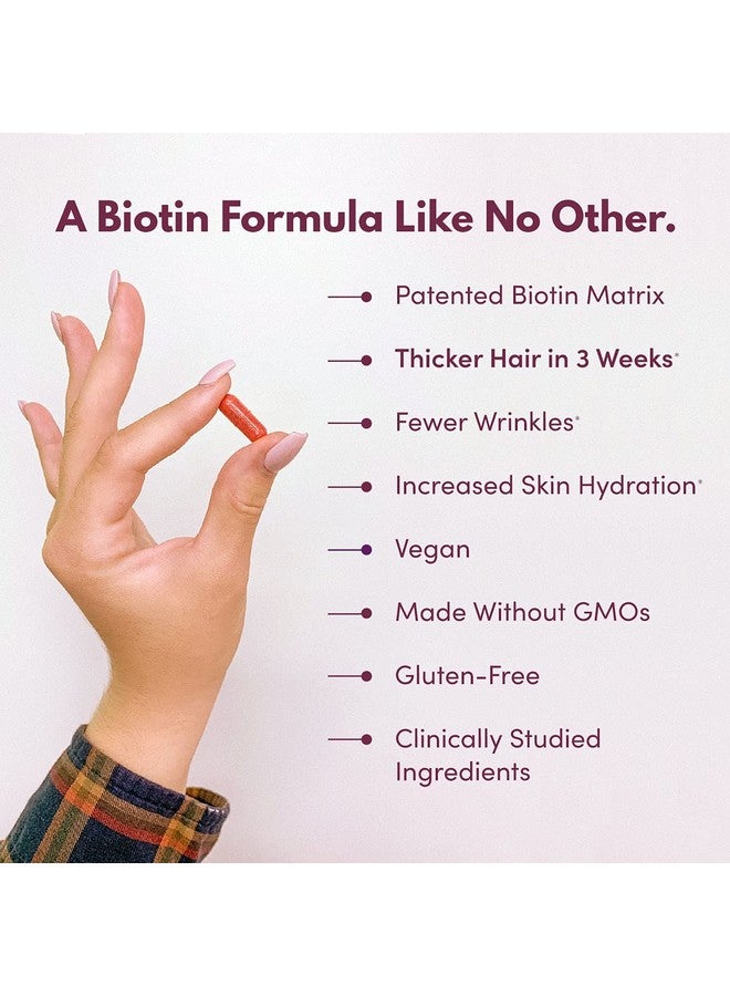 Purity Products Mybiotin Proclinical Thicker Hair In 3 Weeks & Fights Wrinkles Mb40X Patented Biotin Matrix W/Astaxanthin 40X More Soluble Vs Ordinary Biotin Hair Skin & Nails 30 Veg Caps - Image 4