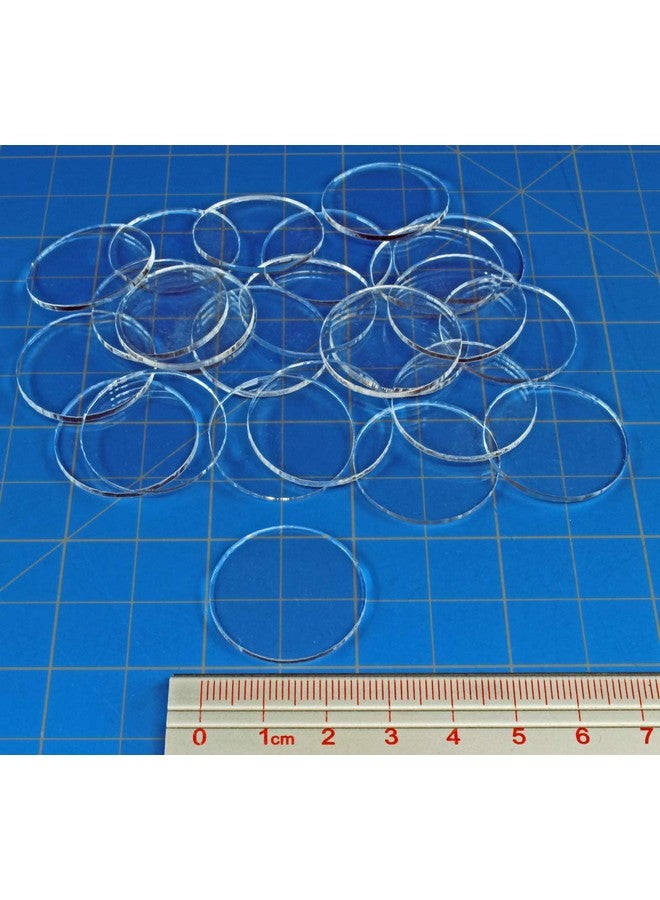 LITKO Round Bases | 27mm Circle | Compatible with Star Wars: Legion | Pack of 25 | (1.5mm Clear Acrylic) - Image 3