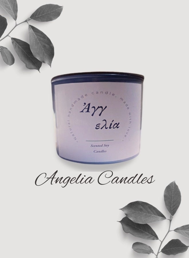 Creamy Blueberry – Angelia's Scented Soy Candles | Fruit-Infused Soy Candle with Cranberry & Tropical Layers for Uplifting Aromatherapy - Image 2