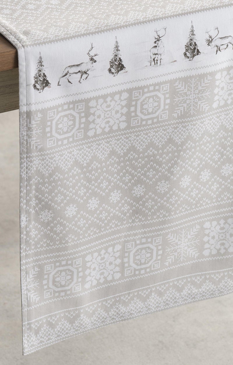 Maison d' Hermine Tablerunner 100% Cotton Table Runner Decorative Table Runners  Wedding  Buffet & Camping  Cozy Christmas (Single Layer) - Thanksgiving/Christmas (14.50""x48"") - Image 3