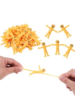 Smiley Stretchy Smile Men Toys, 40 Pieces Novelty Stretchy Smiley Face People Stress, Stress Relief Toys, Relief Fidget Toys for Kids and Adults
