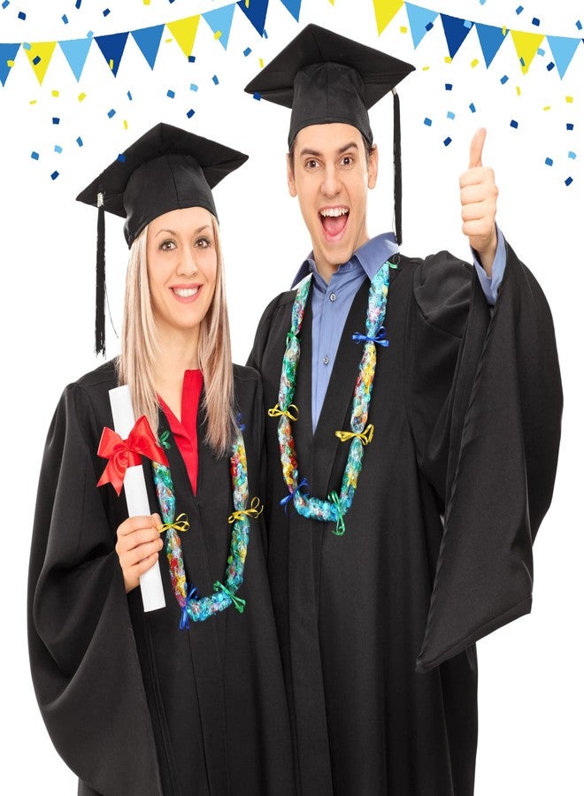 Glenmal Graduation Candy Lei Making Kit Plastic Lei Bags for Party Include 2 Inch x 110 yd Poly Tubing 3 Rolls Ribbon Graduation Bags Crafts for Party Supplies - Image 2