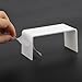Cutemini Dollhouse Furniture End Table 112 Scale Miniature Acrylic Tea Coffee Table Modern Waterfall Minimalist Style Accessories Mini Rectangle Ornament Decor Life Scene White - Image 4