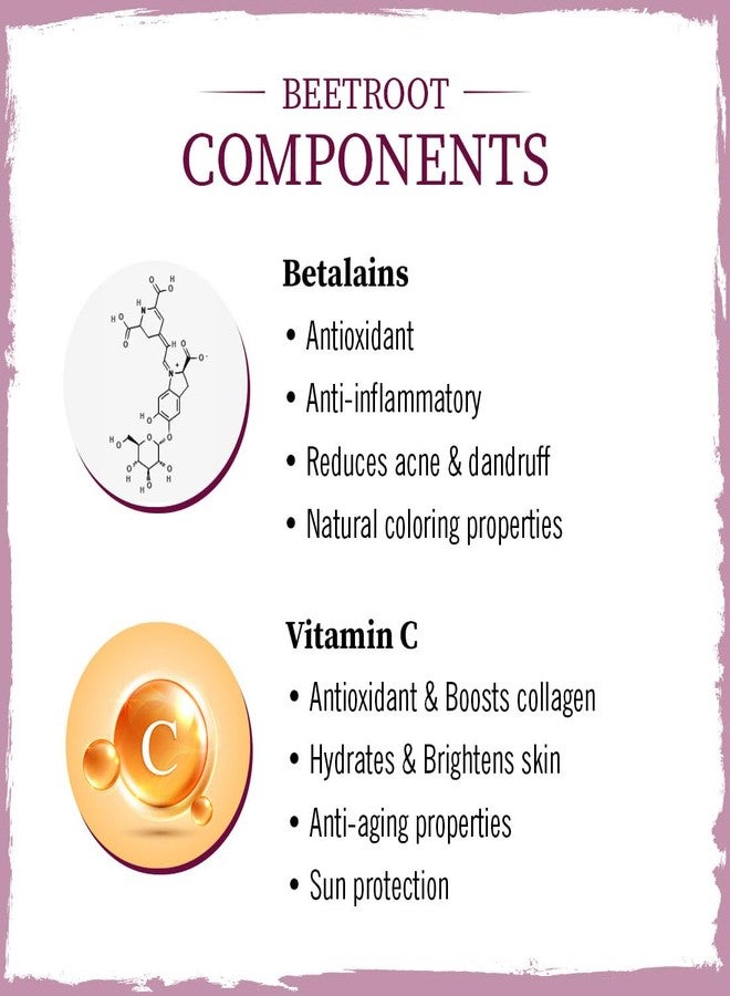 KEYA SETH AROMATHERAPY, DEVICE OF DROP KEYA SETH AROMATHERAPY Beetroot Powder with Betalains & Vitamin C for Glowing Skin, Moisturizing, Anti-Aging, Hair Color & Immunity Boost 100gm - Image 3