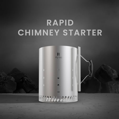 H Hy-Tec (Device) Hybb - Rapid Extra Large Charcoal Chimney Starter | The Fastest & Easiest Coal Starter For Bbq Chimney, Charcoal Grill, Briquettes Charcoal Starter - Built-In - Image 2