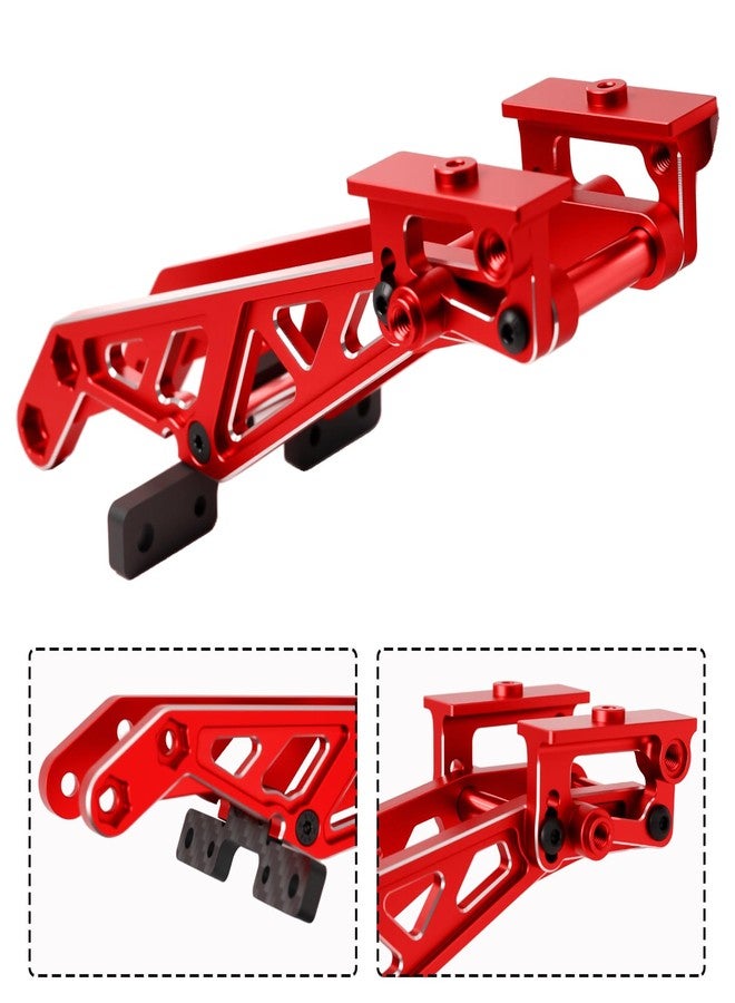 POLANTA Aluminum RC Rear Wing Mount Upgrades for 1/8 Arrma Kraton V6 6S BLX EXB,Notorious 6S BLX,Replace#ARA320758 (Red) - Image 2