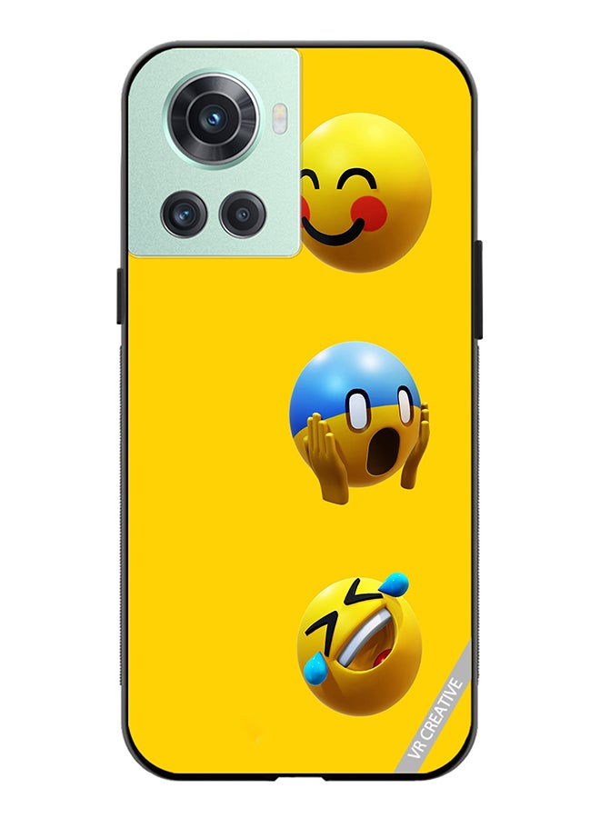 VR CREATIVE Protective Case Cover For OnePlus Ace Smile Design Multicolour - Image 1