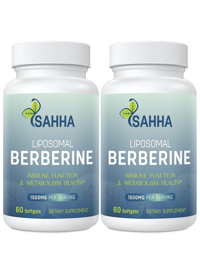 Sahha Liposomal Berberine HCL 1500mg - Supports AMPK & GLP-1 Activation, High Bioavailability for Men and Women Overall Health Supplement（2 Pack - Image 1