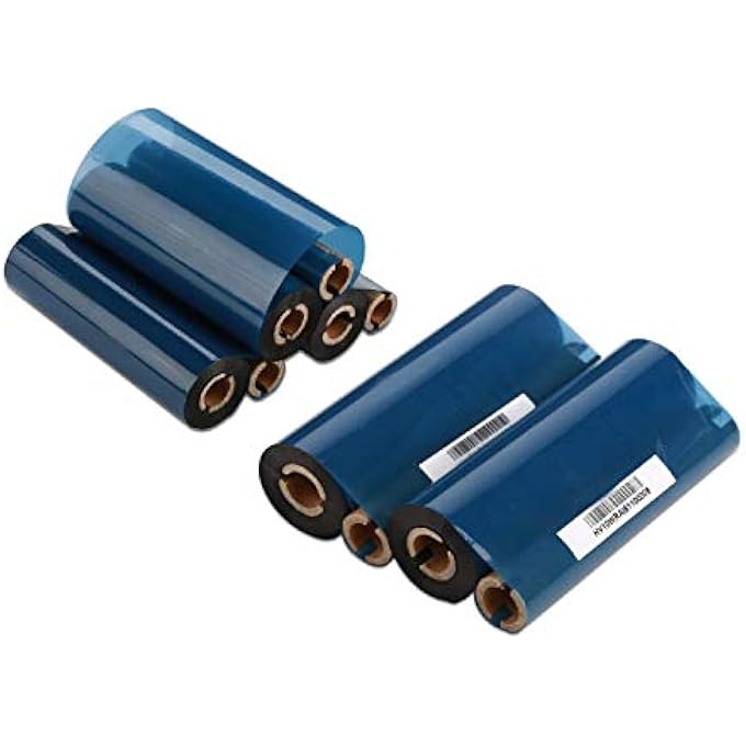 TRANSFER WAX RIBBON FOR ZEBRA ELTRON DATAMAX THERMAL 10 ROLLS -110MM X 74M - Image 1