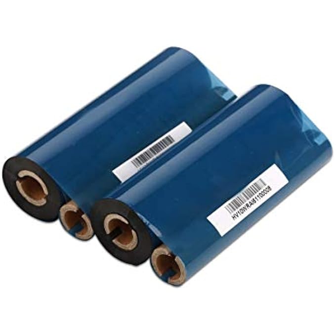 TRANSFER WAX RIBBON FOR ZEBRA ELTRON DATAMAX THERMAL 10 ROLLS -110MM X 74M - Image 3