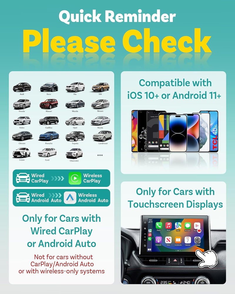 OTTOCAST P3 Pro Magic AI Box for CarPlay, Built-in AI Chat Assistant, Upgraded Interface, Wireless CarPlay & Android Auto, YouTube Netflix TikTok +, Split Screen, App Download, 8GB RAM 128GB ROM - Image 2