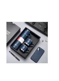 ProOne ProOne PSB02 500ml Stainless Steel Vacuum Thermos flask with Silicone Handle and Insulated Water bottle with 2 stainless steel cups set for Hot and Cold Outdoor travel | Gift box  - Image 2