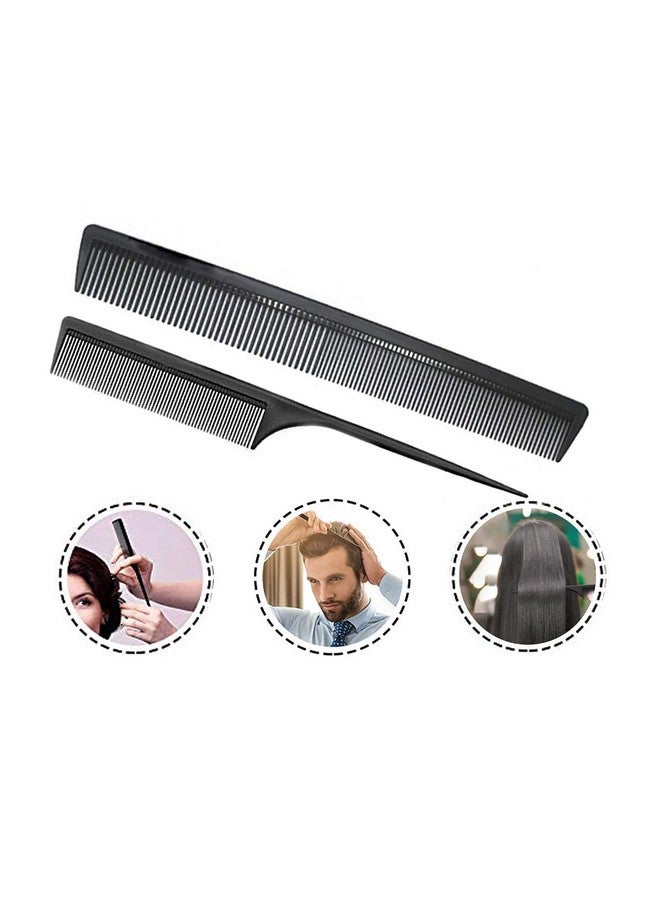 AFT90 Professional Teasing Comb Fine And Wide Tooth Hair Barber Comb Black Carbon Fiber Cutting Styling Hairdressing Comb For All Hair Types - Image 5