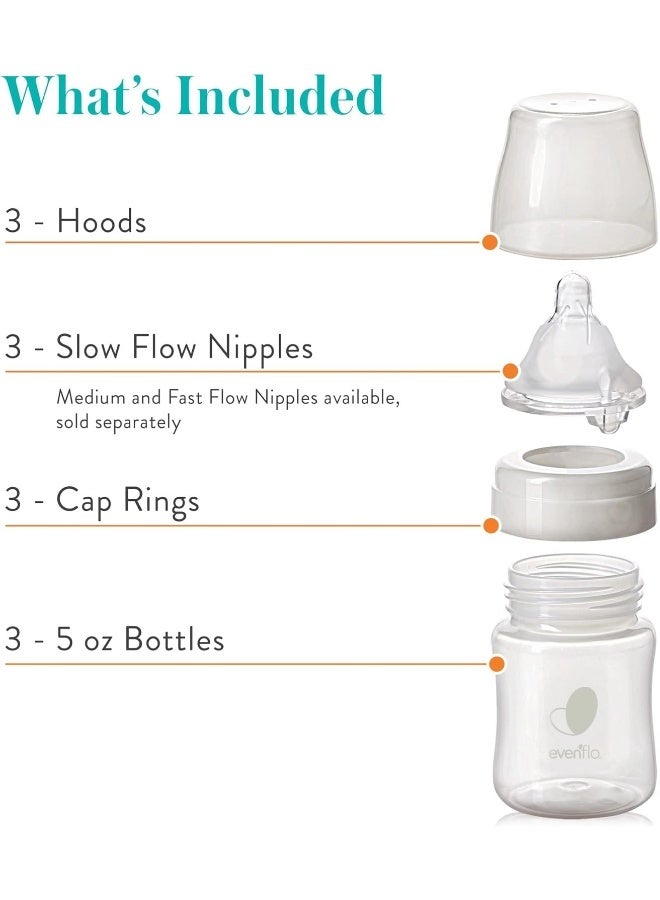 Evenflo Balance Plus 3-Pack Wide Neck Bottles - White, one Size - Image 5