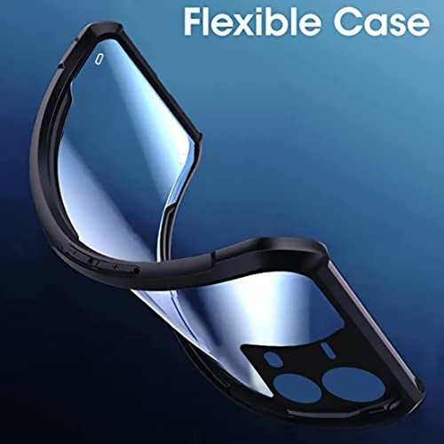 REALCASE Vivo Y35 Back Cover Case | Shock Proof Bumper Crystal Clear | 360 Degree Protection TPU+PC | Camera Protection | Acrylic Transparent Back Cover Case for Vivo Y35 (Black) - Image 5