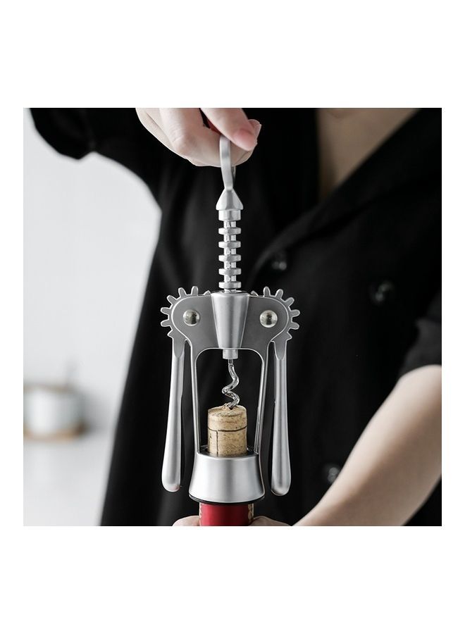 NIBEMINENT Multifunctional Manual Zinc Alloy Bottle Opener Silver  - Image 5
