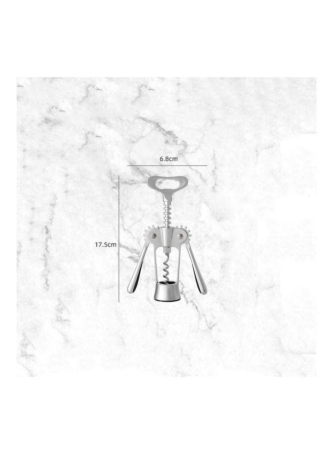 NIBEMINENT Multifunctional Manual Zinc Alloy Bottle Opener Silver  - Image 3