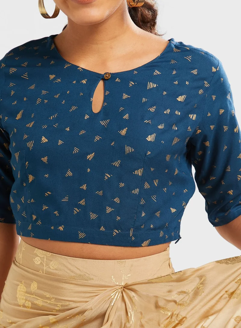 kolaba Printed Crop Top