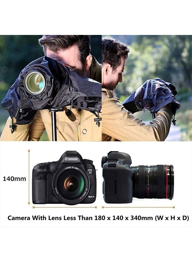 Kiorafoto DSLR Mirrorless Camera Rain Cover Sleeve Raincoat Dust Proof Protector for Sony A7R V A7IV III II A7C A7RIV A7RIII A7SIII Nikon Z7 Z6II Z5 Z50 D850 D810 D780 D7500 D7200 D5600 Coolpix P950 P1000 P900 - Image 5