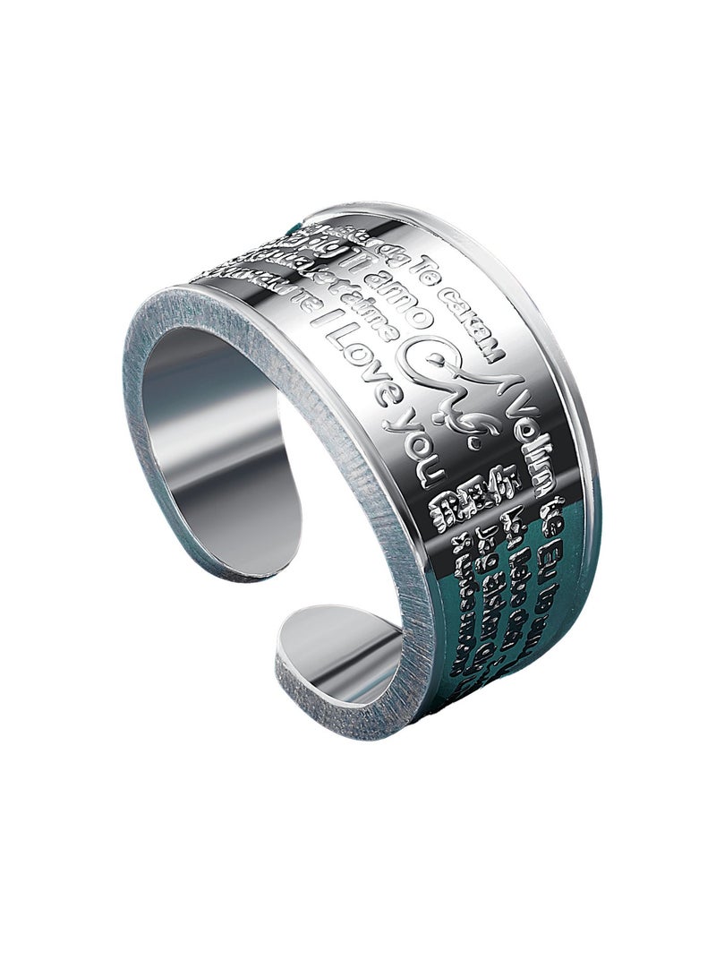 BTC 10g Silver Ring - Love - Image 2