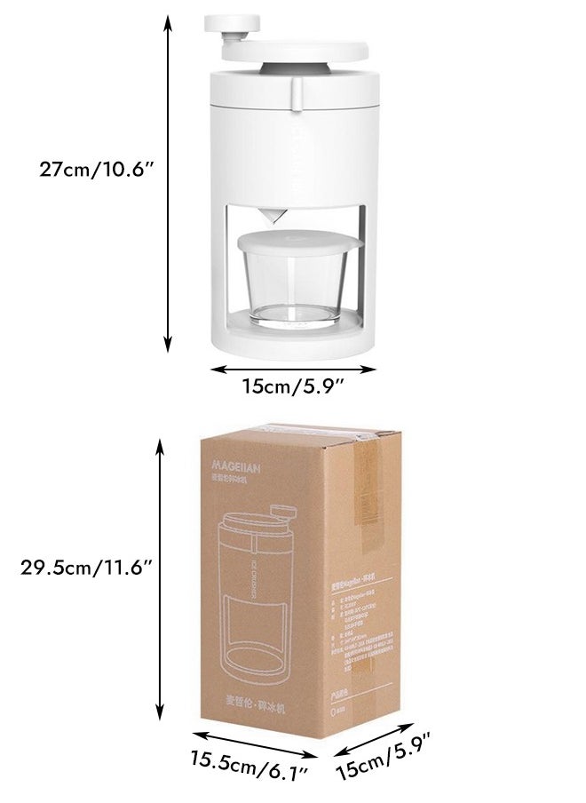 Generic - Ice Shaver & Snow Cone Machine, Portable Manual Shaved Ice Maker, for Making Snow Cones, Includes Ice Crusher Shaved Ice Molds - Image 1