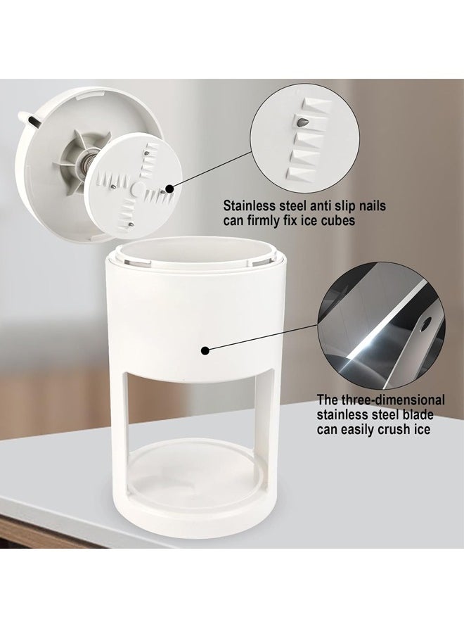 Generic - Ice Shaver & Snow Cone Machine, Portable Manual Shaved Ice Maker, for Making Snow Cones, Includes Ice Crusher Shaved Ice Molds - Image 1