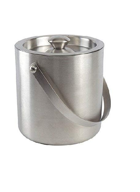 FINALITY finality Stainless Steel Double Walled Insulated Ice Bucket with Lid with Tong and U Peg Measure 1 Liter  - Image 4