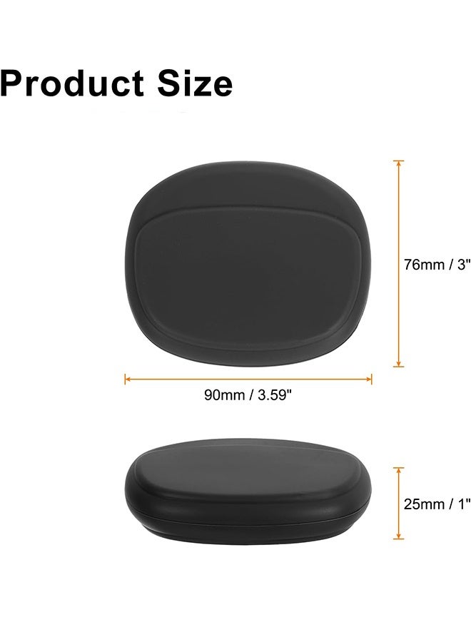 واي جيه سماعة رأس محمولة صندوق تخزين سماعة رأس سلك حماية حقيبة سماعة رأس تخزين حقيبة سوداء - Image 2