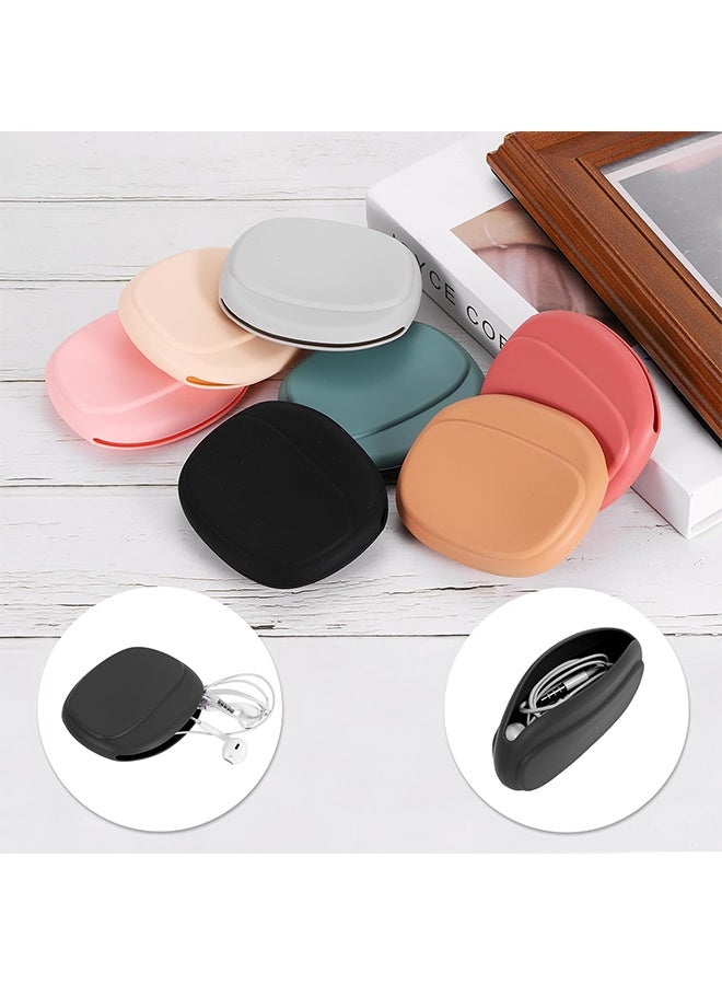 واي جيه سماعة رأس محمولة صندوق تخزين سماعة رأس سلك حماية حقيبة سماعة رأس تخزين حقيبة سوداء - Image 4