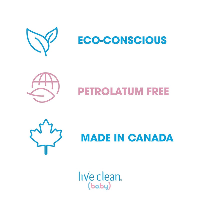Live Clean Baby TEARLESS SHAMPOO WASH Organic Eco Friendly 750 ml 25 fl oz - Image 5