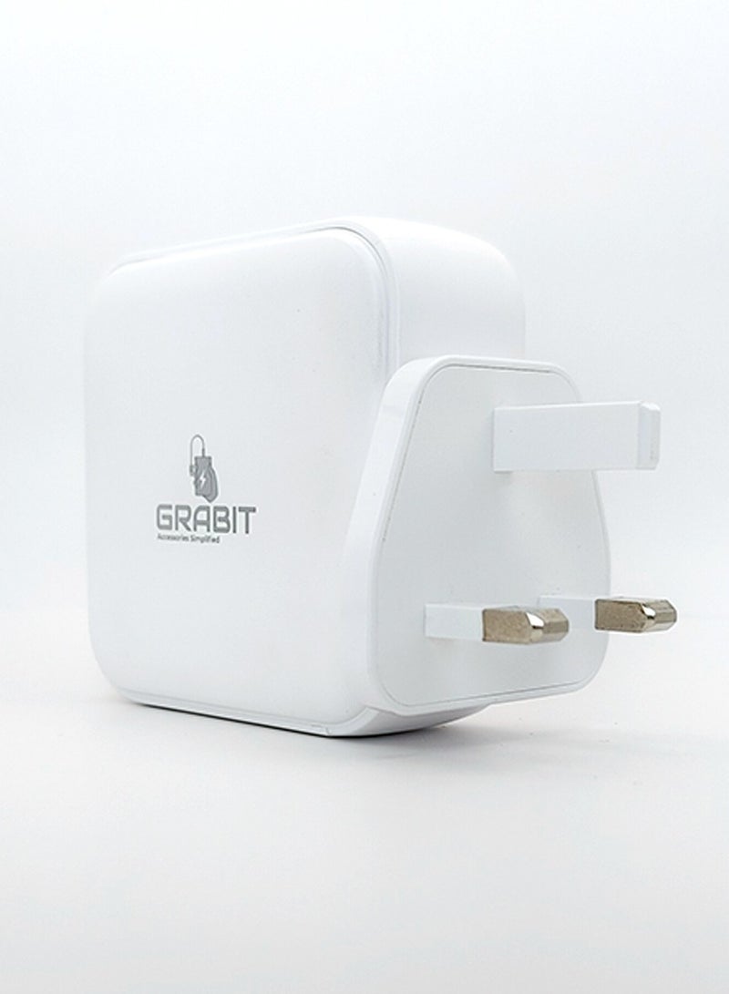 GRABIT 100W GaN Wall Charger – Fast PD Charging, 3 USB-C & 1 USB-A, Compact & Multi-Device  - Image 3