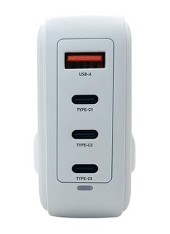 GRABIT Wall Charger 100W GaN Charger Fast & Multi-Device Charging Charge multiple devices with 100W PD, three USB-C, and one USB-A port. GaN technology ensures efficient, compact, and travel-friendly charging. Compatible with iPhone, Samsung, OnePlus, Xiaomi, Huawei, Google Pixel, iPads, MacBooks, and more. Ideal for home, office, and travel.  - Image 2