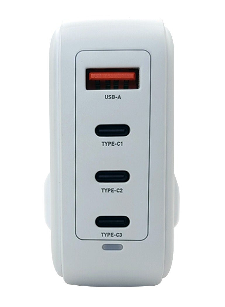 GRABIT 100W GaN Wall Charger – Fast PD Charging, 3 USB-C & 1 USB-A, Compact & Multi-Device  - Image 2