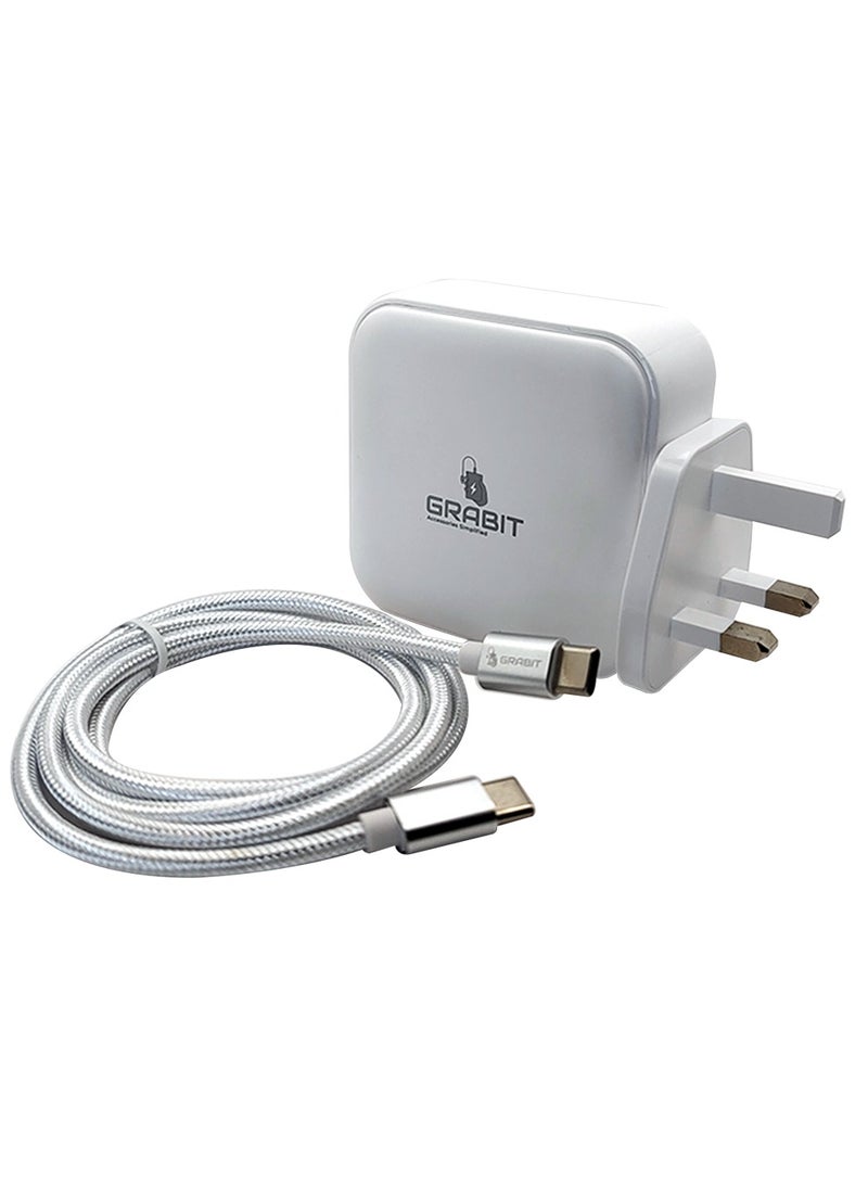 GRABIT 100W GaN Wall Charger – Fast PD Charging, 3 USB-C & 1 USB-A, Compact & Multi-Device  - Image 5
