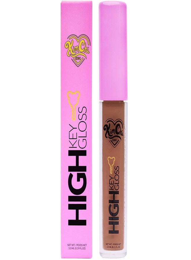 Kimchi Chic Beauty High Key Gloss, High-Shine Lip Gloss Helps Illuminate Your Look and Face, Non-Sticky, Nude With Rich Soft Brown Undertone, 17 Earthy, 3.5ml - Image 1