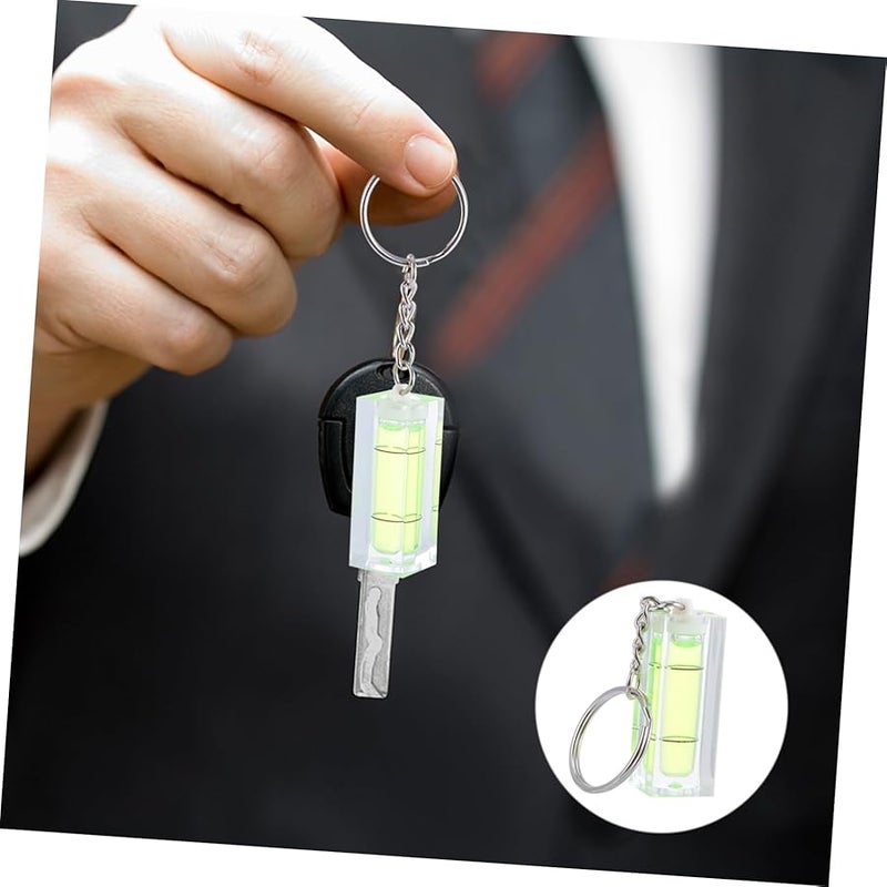 Mikikit 6pcs Mini Bubble Level Keychain Pocket Spirit Level Tool for Home Office Projects - Image 4