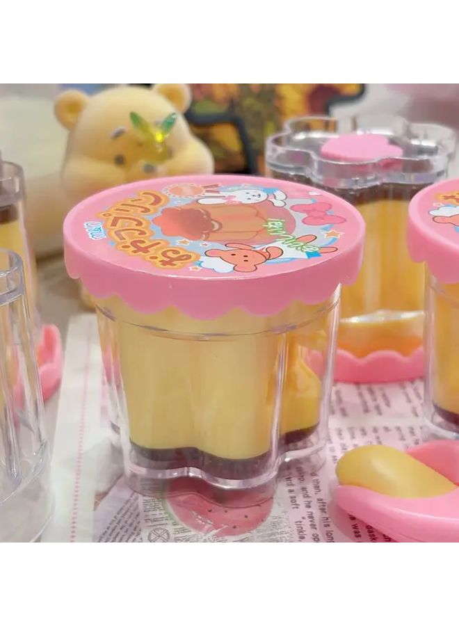 Strawberry Pudding Feeding Toy Set With Spoon Jelly Pretend Play Sensory Gift - Image 4